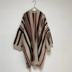 【Avan lily】カーディガン　ドルマンスリーブ　エスニック　ネイティブ柄