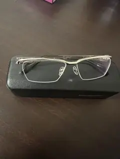 Masaki Matsushimaシルバー メタルフレーム 眼鏡 ケース付き