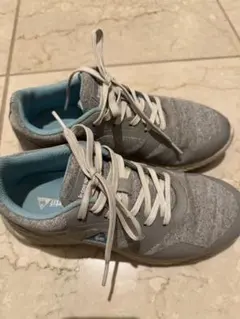 ルコック　ゴルフシューズ　レディース　グレー/水色 スニーカー