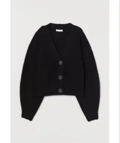 h&m ニット カーディガン ブラック XS