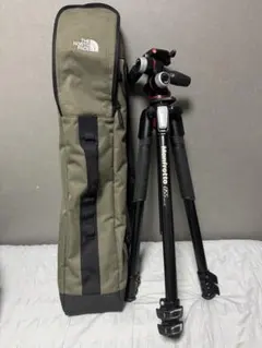 Manfrotto 055 アルミ 3ウェイ雲台 ノースフェイスケース付き - メルカリ