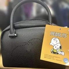 PEANUTS ブラック ミニボストンバッグ ハンドバッグのサムネイル