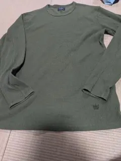 ワッフル ロングスリーブ Tシャツ　Lサイズ