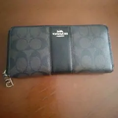 COACH ブラックレザー 長財布