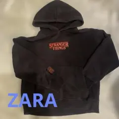 ZARA StrangerThingsブラック パーカー ストレンジャーシングス