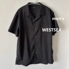 WESTSEAウエストシー　メンズ　トップスブラックシャツ