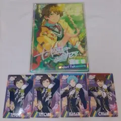 あんスタ　流星隊　高峯翠ポートレートと南雲鉄虎、深海奏汰、守沢千秋のカードセット