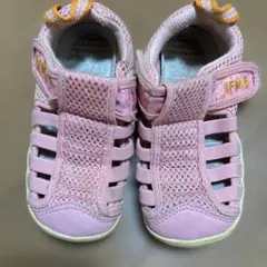 IFME イフミー　ピンク メッシュ スニーカー サンダル16センチ