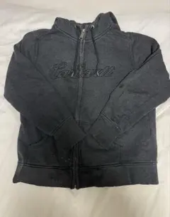 カーハートグレー フルジップパーカー 刺繍ロゴ