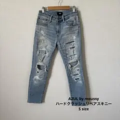 AZUL by moussy メンズ デニム ジーンズ ダメージ加工 y2k Sのサムネイル