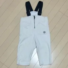 ♡BREEZE♡オフホワイト フリース オーバーオール サロペット　100cm