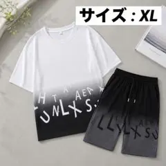 グラデーション Tシャツ ハーフパンツ セットアップ メンズ