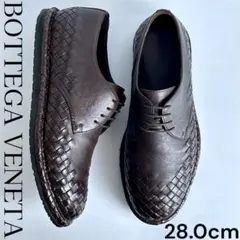 極美品 BOTTEGA VENETA イントレチャート 革靴 レザー ブラウンのサムネイル