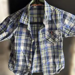 UNIQLO チェック柄 長袖シャツ 120
