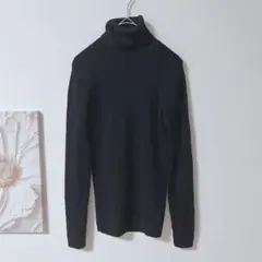 良品計画　タートルネックセーター　長袖　ウール100％　ロンT　ニット　M