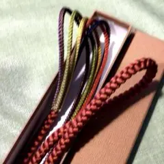 ☘️帯締め《正絹100%金属糸使用》【新品・未使用】《手組み紐》タグ付きお値下げ‼️