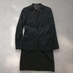美品レナウン マーノ セットアップスーツ ジャケット スカート ブラック系