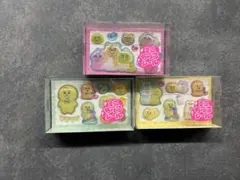 おぱんちゅうさぎ、んぽちゃむミニちゅるシール３種セット