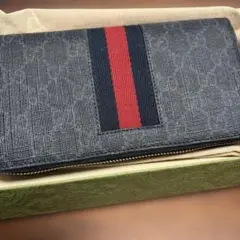 GUCCI ラウンドファスナー 長財布 シェリーライン