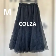 MコルザCOLZAウエストゴムボリュームチュールスカート