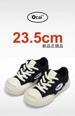 ocai 白　黒　スニーカー 24cm　37 ocai 白 黒 スニーカー 24cm 37 Ocai カジュアル SMILE