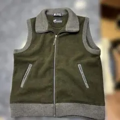 CHAPS RALPH LAURENオリーブグリーンフリースベストL 7-144