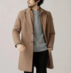 キャメル　チェスターコート M 2way 3way