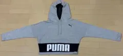 PUMA クロップドパーカー　グレー