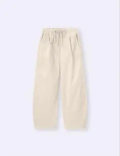 コーデュロイバレルレッグイージーパンツ
