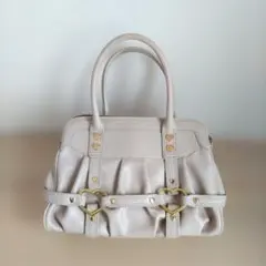 ☆極美品 モラビト NINA ニナ ハンドバッグ ビジュー レザー