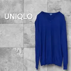 【匿名配送】UNIQLO エクストラファインメリノ Vネックセーター XLのサムネイル