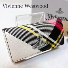 新品 Vivienne Westwood キーケース 4連チェック 箱　付属品付