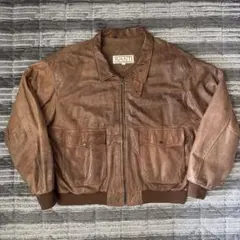 90s 00s 本革 レザー A-2 フライトジャケット 短丈ミリタリー 短丈