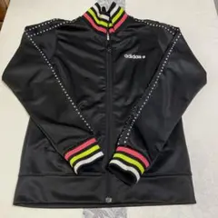adidas neo（アディダスネオ）スター３本ライントラックジャケット（黒）