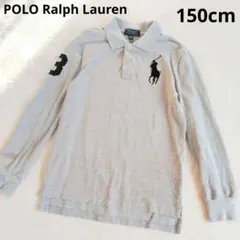 Polo Ralph Lauren 長袖ポロシャツ M (10-12) グレー