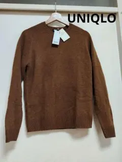 UNIQLO　メンズ　タグ付き新品　プレミアムラムクルーネック セーター　S