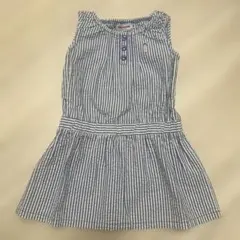 MIKI HOUSE（ミキハウス）ノースリーブワンピース 90cm ストライプ