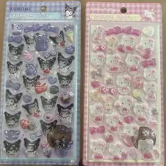 3Dシール　キャラクター　2シート