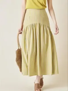 &.NOSTALGIA 切り替えストライプスカート