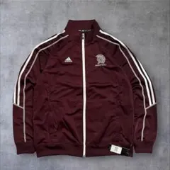 さ*な様 【タグ付未使用】アディダス カレッジ トラックジャケット ボルドー 刺