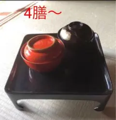 昭和レトロ　お膳台　10セット 昭和レトロ】漆木製御膳セット 10個 昭和レトロ】漆木製御膳