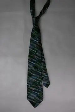 MISSONI ミッソーニ ネクタイ 総柄 シルク イタリア製 緑 青