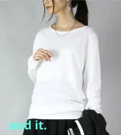 【未使用】アンドイット　カットソー　LLサイズのサムネイル