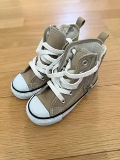 美品Converse All Star15cm ベージュ ハイカットシューズ