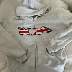ida イギリス国旗グラフィック フルジップパーカー