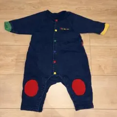 MIKI HOUSE 70センチ ネイビー やや厚手カバーオール