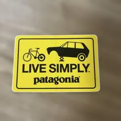 パタゴニア ステッカー LIVE SIMPLY 未使用