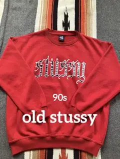 【希少】old stussy 90s usa製 ステューシー　両面プリント