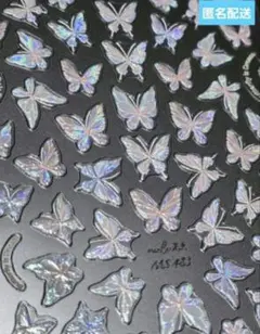 s35 蝶 バタフライ ホログラム ネイルシール デコシール レジン