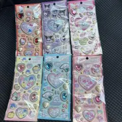 限定お値下【新品未開封】サンリオ キラキラジュエルシール 全6種セット正規品